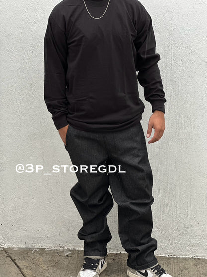 FB COUNTY “KACKIES” PANTALÓN HARD DENIM NEGRO NEVADO RÍGIDO