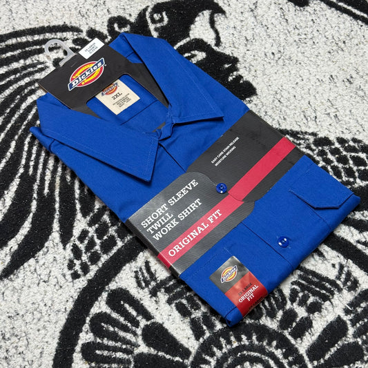 DICKIES CAMISA/CAMISOLA DE BOTONES MANGA CORTA | AZUL REY