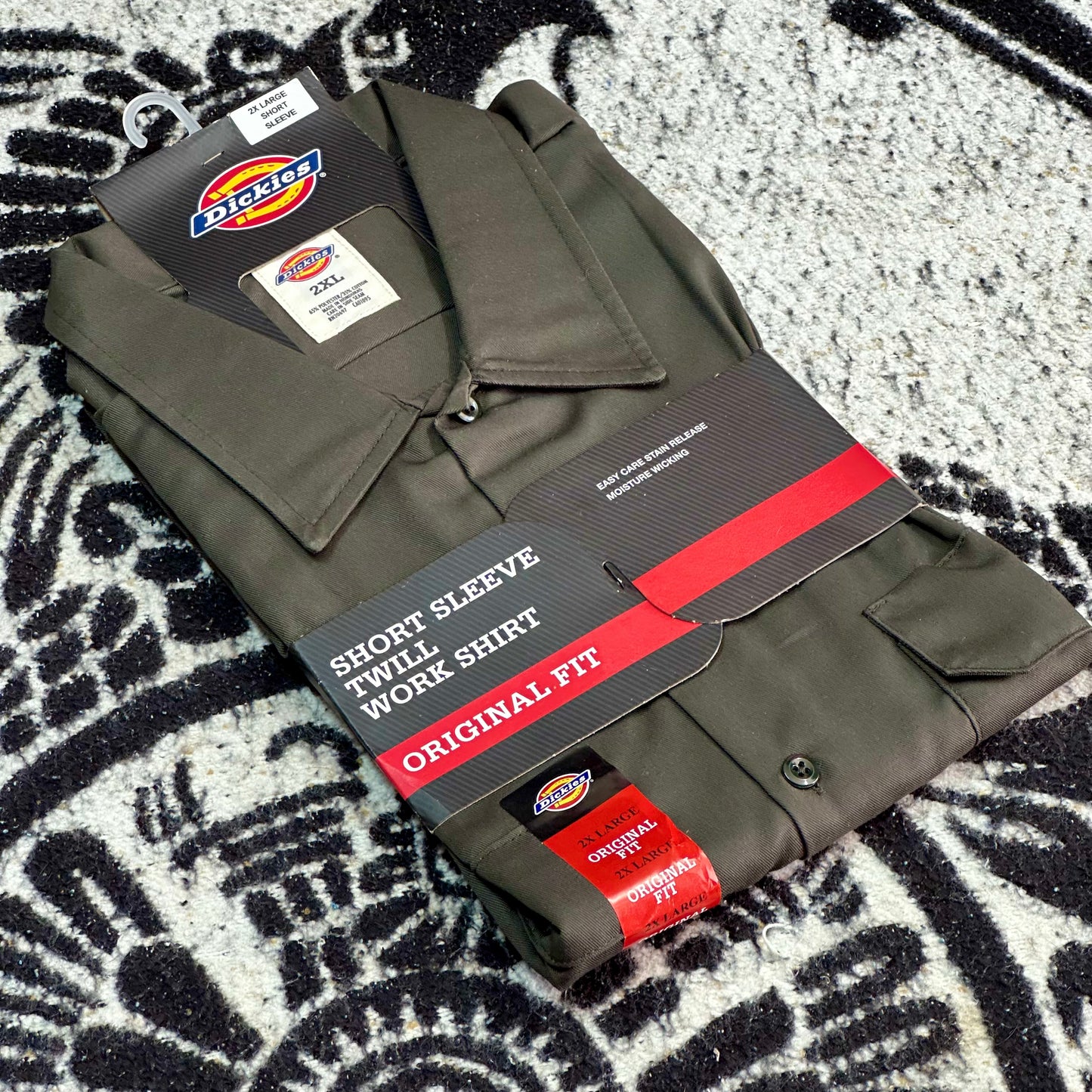 DICKIES CAMISA/CAMISOLA DE BOTONES MANGA CORTA | VERDE OLIVO