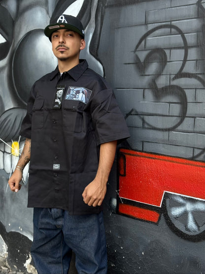 CAMISA DGA BOTONES DE TRABAJO MANGA CORTA “VATOS LOCOS”