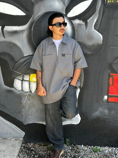 FB COUNTY “SOLID” MANGA CORTA 1/2 ZIPPER