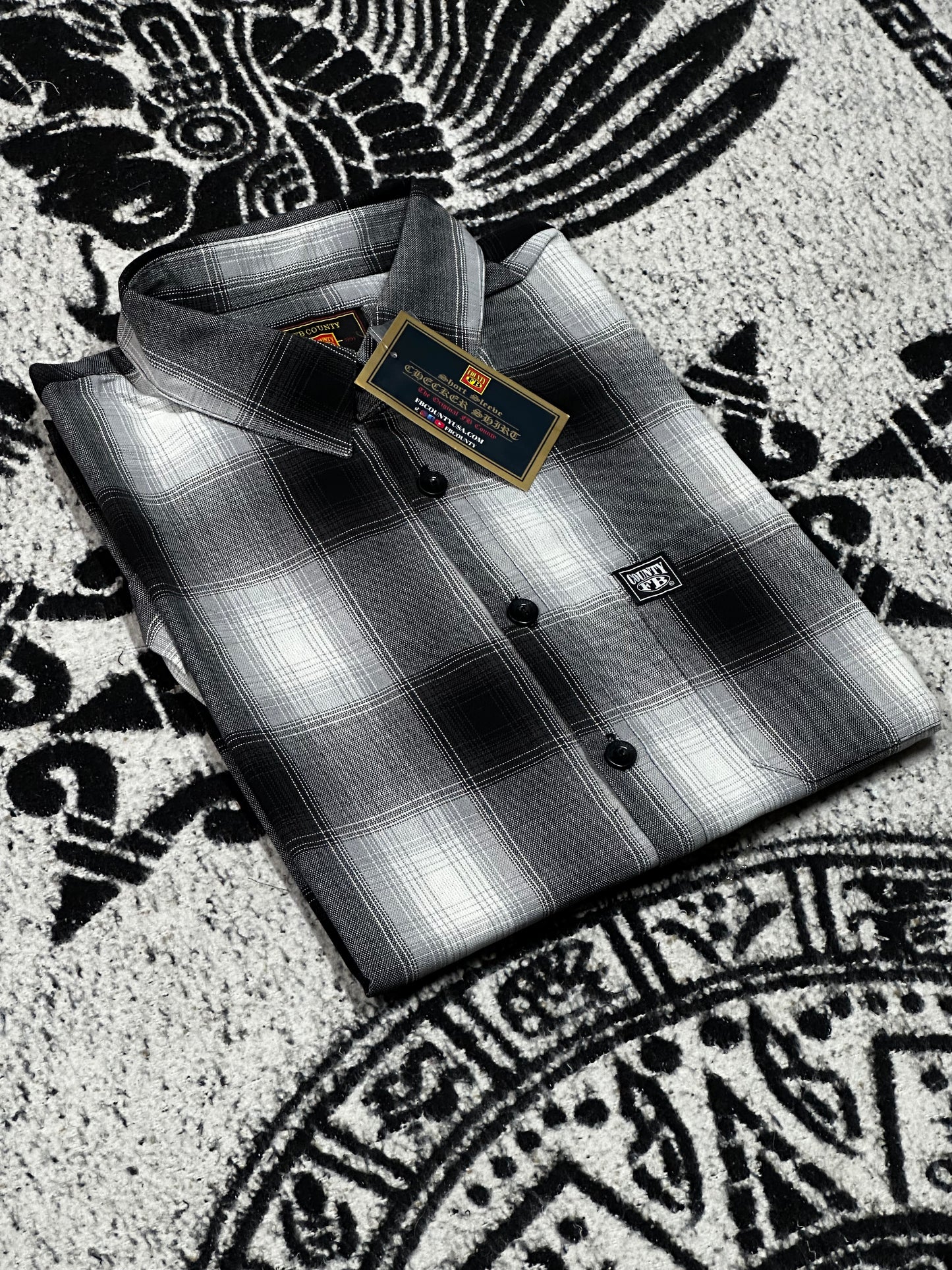 FB COUNTY MANGA CORTA “CHECKER”