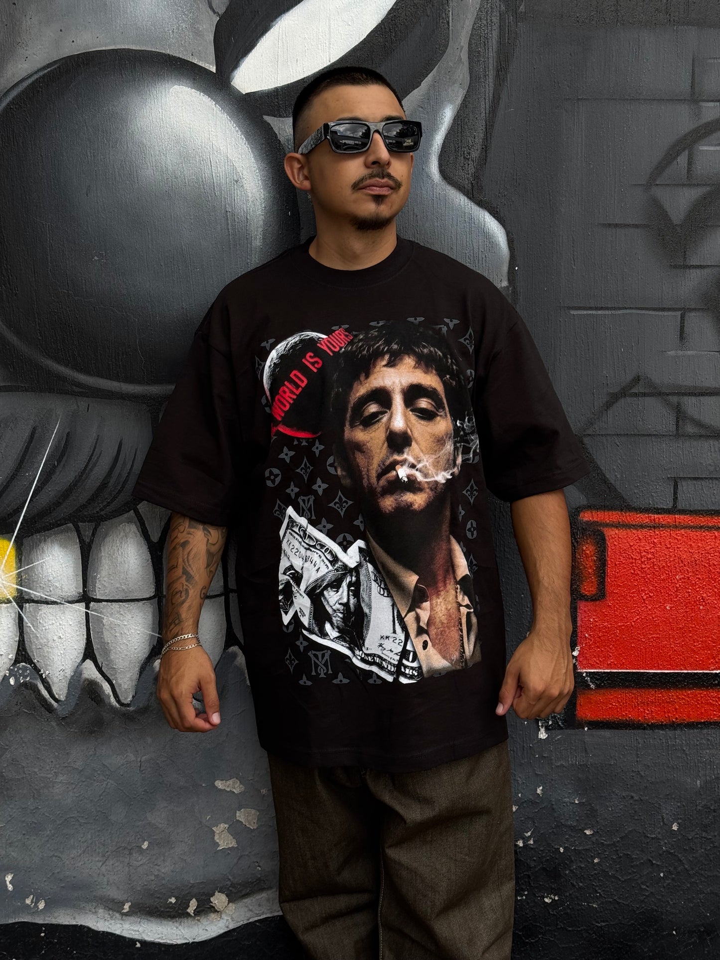 PLAYERA SHAKAWEAR SUPERMAXHEAVY “TONY MONTANA LV”