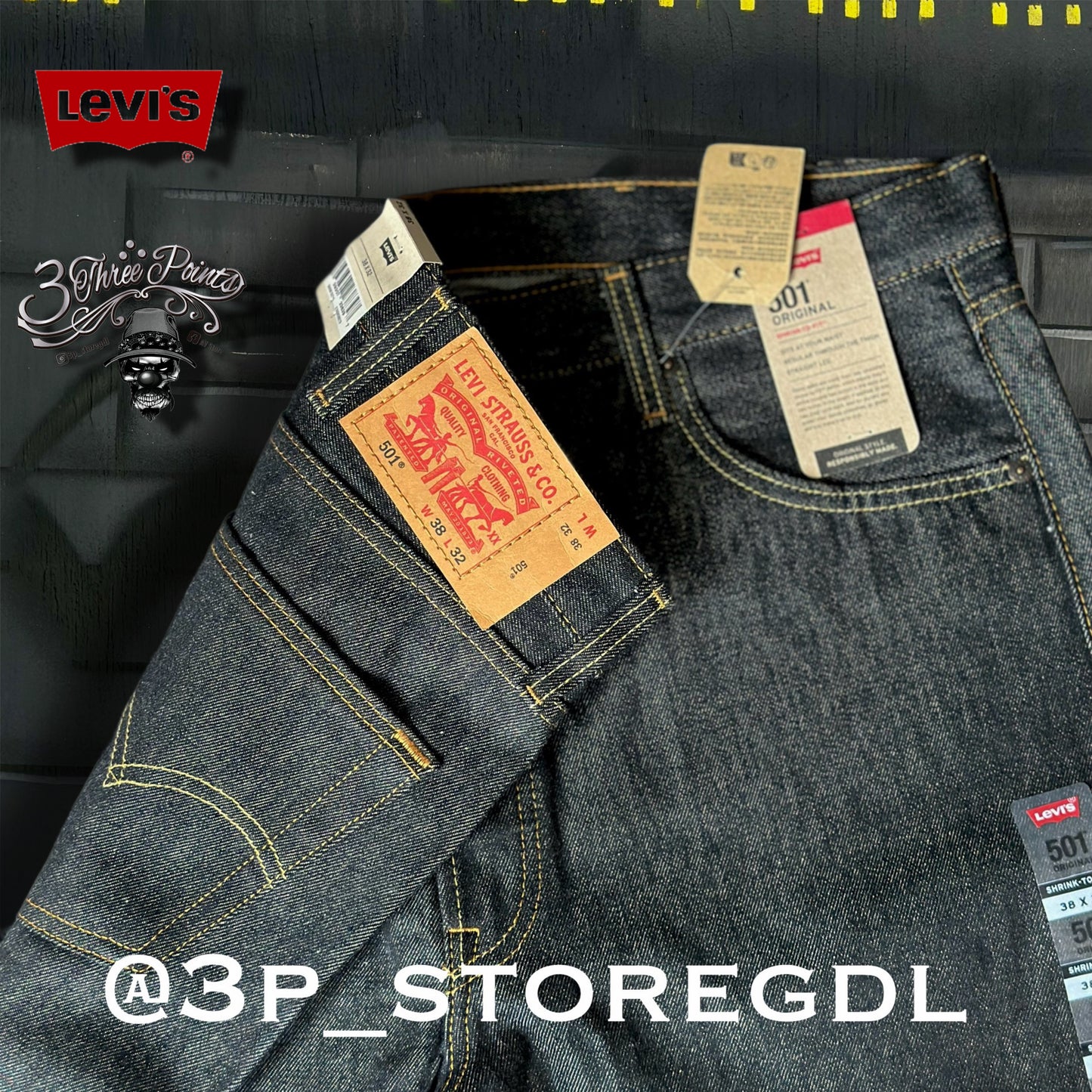 Pantalón 501 rigido