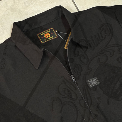 FB COUNTY “SOLID” MANGA CORTA 1/2 ZIPPER