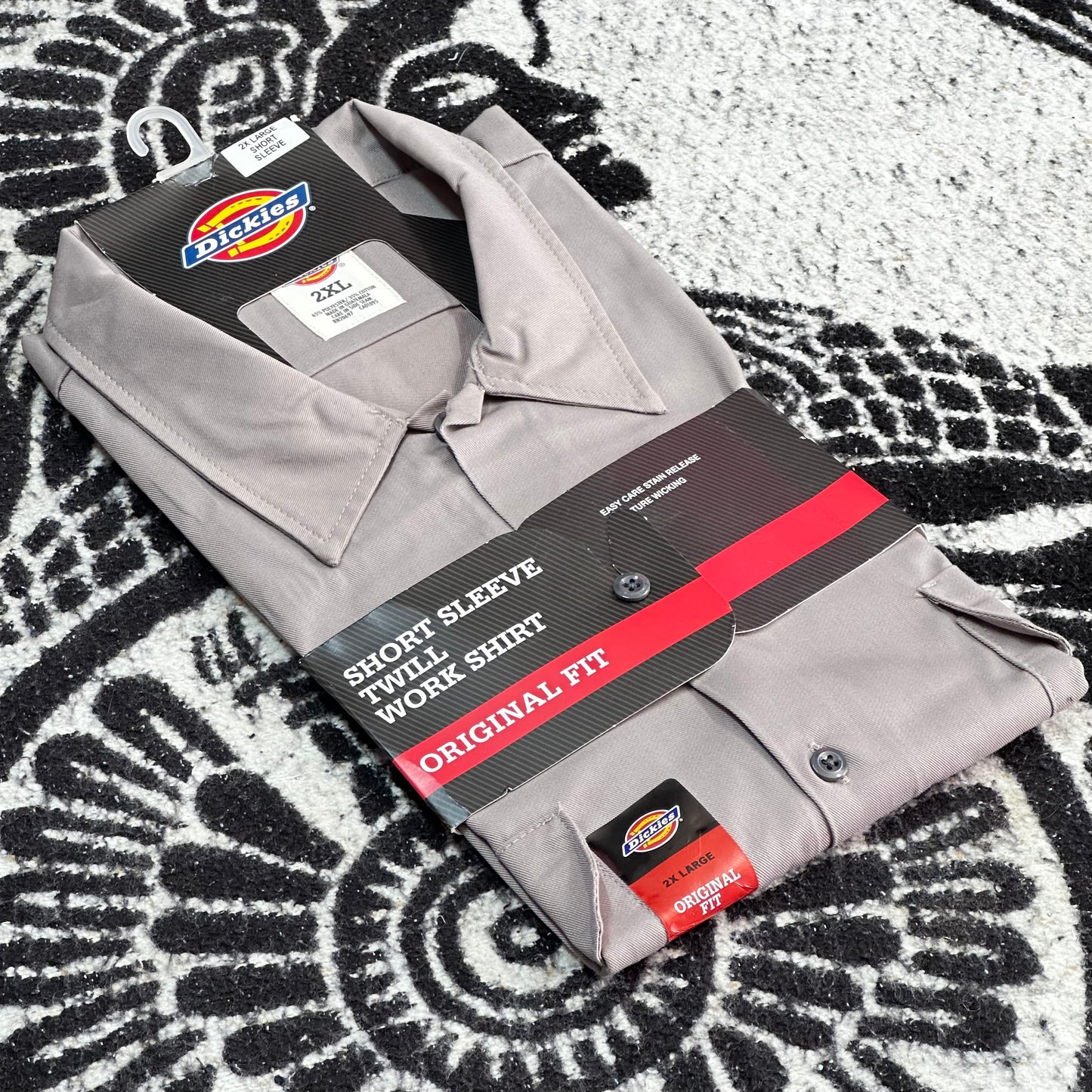DICKIES CAMISA/CAMISOLA DE BOTONES MANGA CORTA | GRIS CLARO