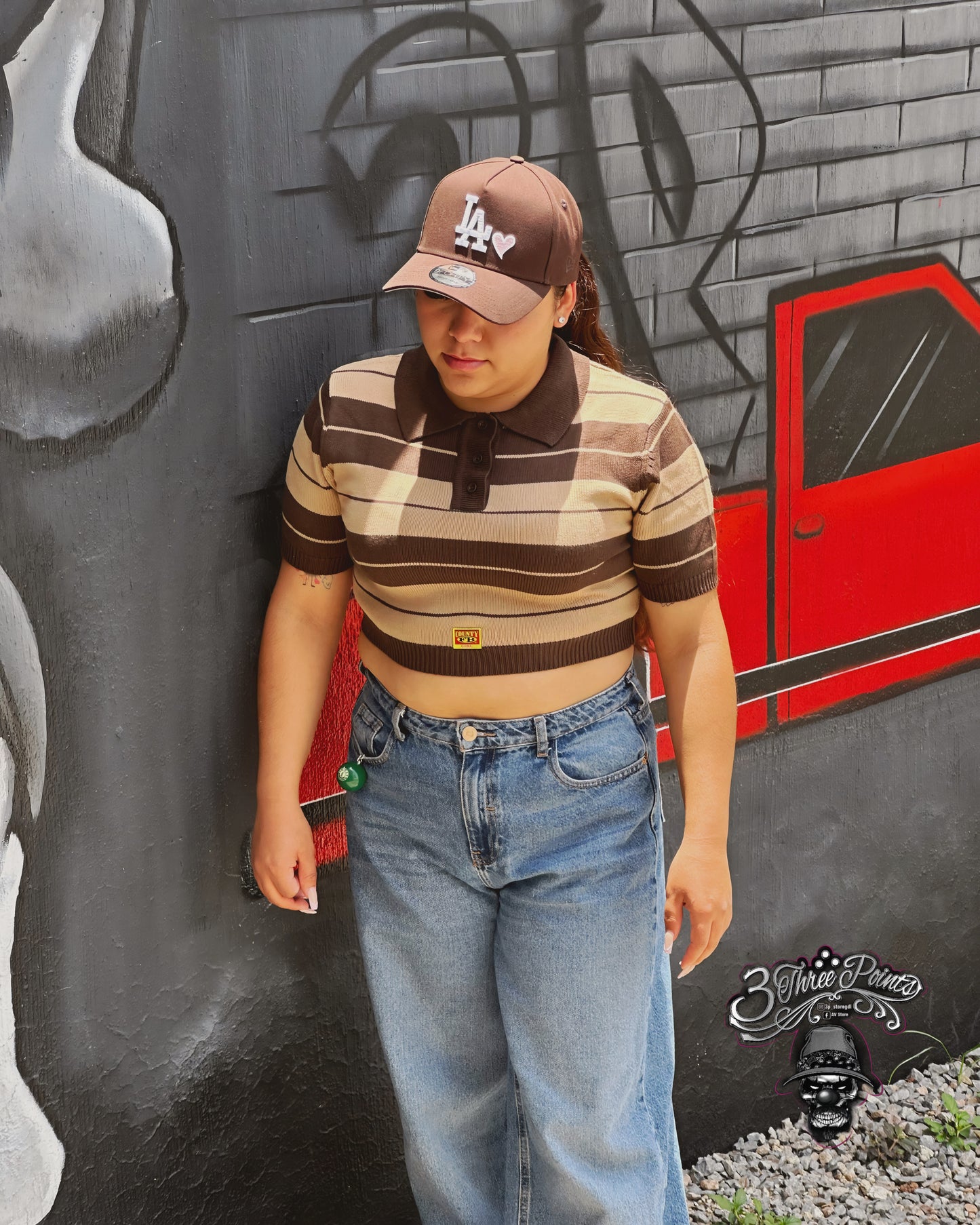 FB COUNTY “CHARLIE BROWN”GIRL CROP TOP
