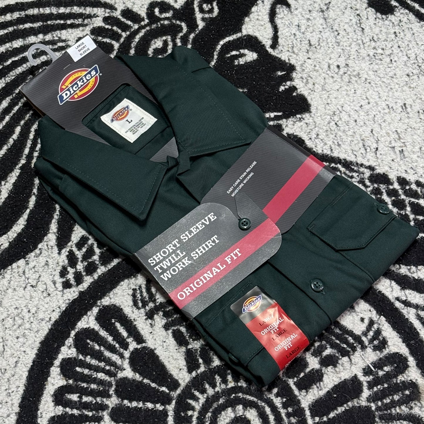 DICKIES CAMISA/CAMISOLA DE BOTONES MANGA CORTA | VERDE BOTELLA