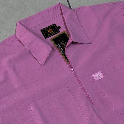 FB COUNTY “SOLID” MANGA CORTA 1/2 ZIPPER