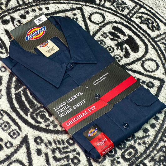 DICKIES CAMISA/CAMISOLA DE BOTONES MANGA LARGA | AZUL MARINO