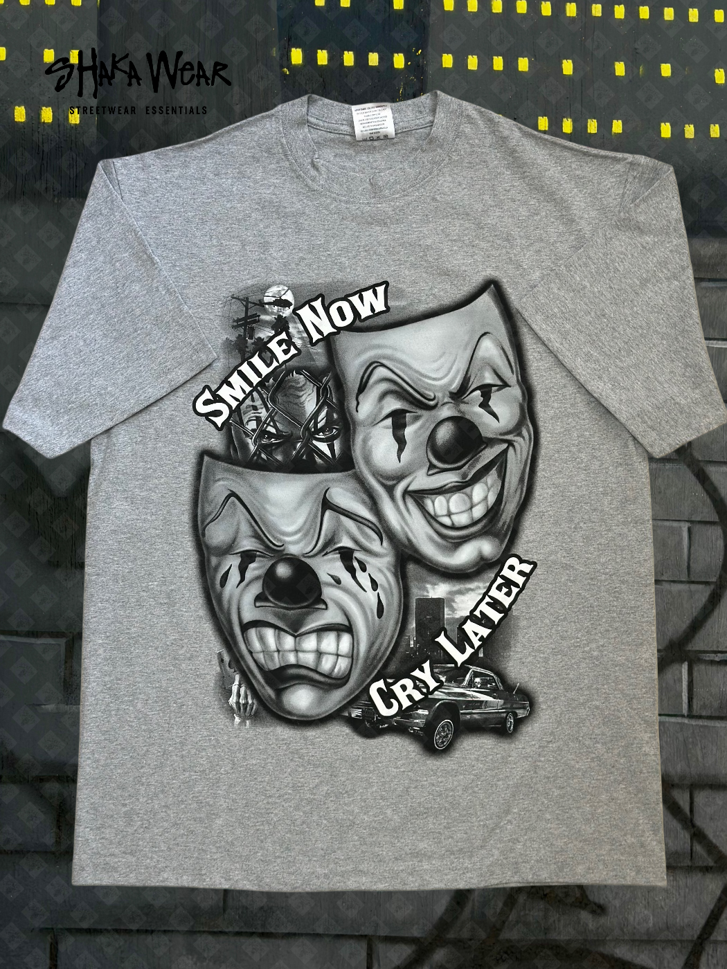 “SMILE NOW CRY LATTER”
